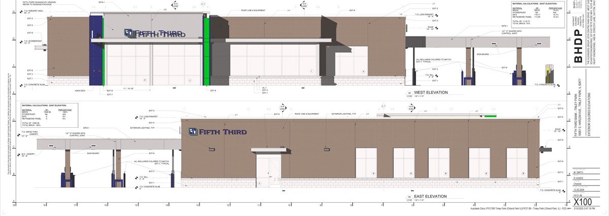 Fifth Third_Tinley Park_Colored Elevations